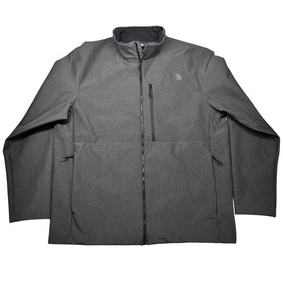 The North Face Apex Bionic 3 Softshell Jacket Mens XL Grey Full Zip Grey Heather